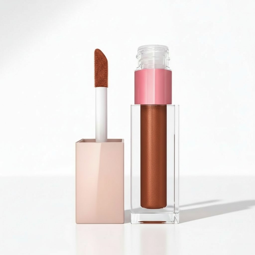 Återfuktande läppglans med intensiv glans | Klibbar inte, håller länge för mjuka läppar