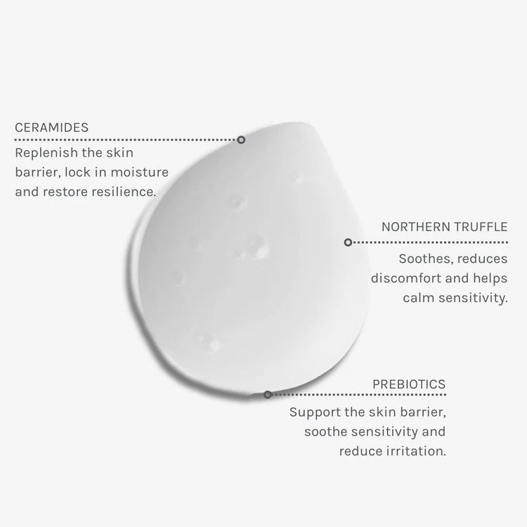 Lugnande rengöringsmjölk med ceramider | Återfuktande ansiktsrengöring för känslig hud